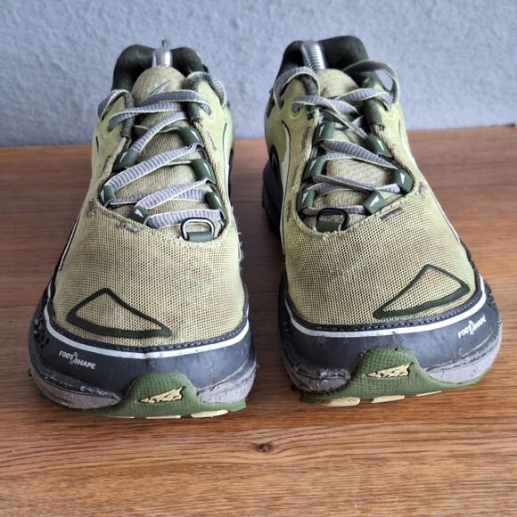 Altra Timp Trail Running Shoes Olive Green Womens 6.5 Zero Drop Hiking Sneakers - Picture 2 of 13